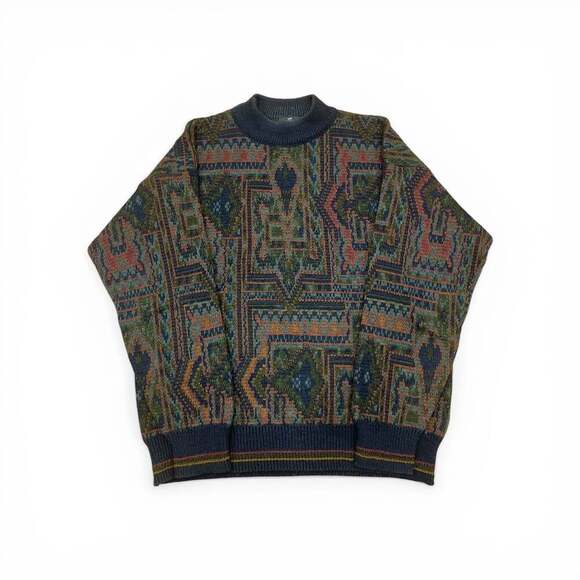 The Italian Sweater Co. Other - Vintage Italian Sweater Co. Abstract Geometric Knit Pullover - Size Large